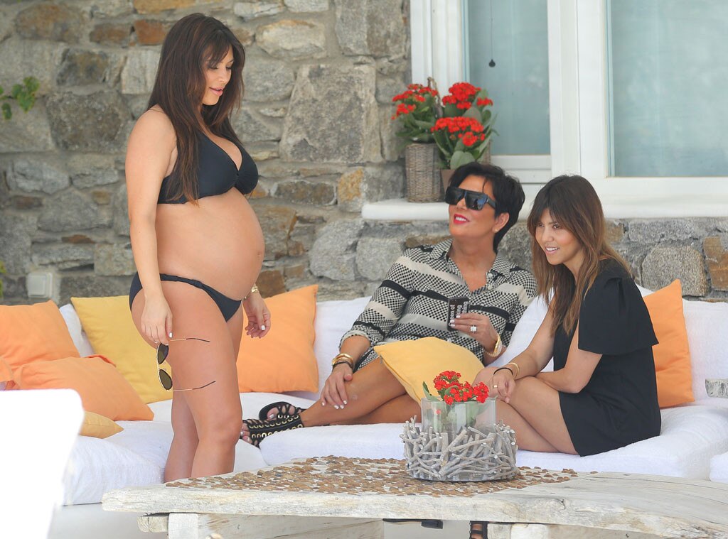 Kim Kardashian Pregnant Bikini